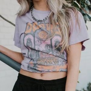 Lilac Purple the doors band concert graphic tee